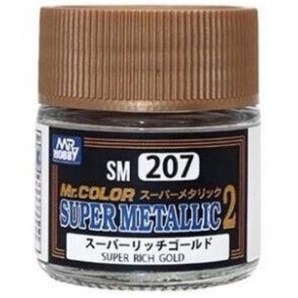 SM207 Mr. Color Super Metallic Colors II Super Rich Gold (10 ml)