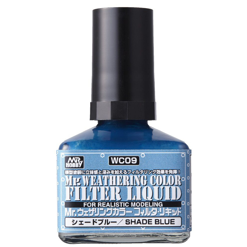 Mr.Weathering Liquid Filter - Shade Blue 40ml Gunze Sangyo WC09