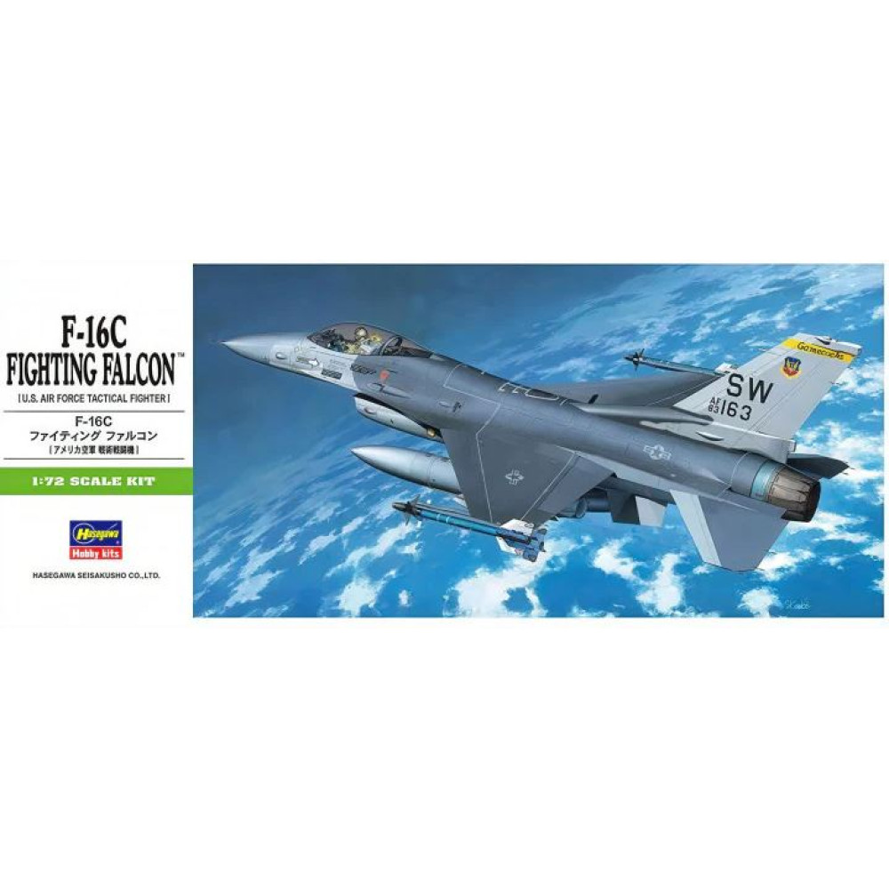 American fighter F-16C F.F. (Plastic model kit) 1/72 Hasegawa 00232  