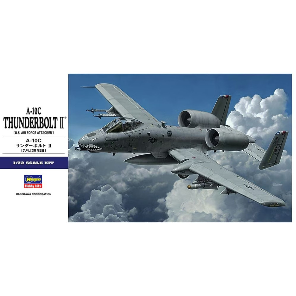 A-10C Thunderbolt II  (Plastic model kit) 1/72 Hasegawa 01573