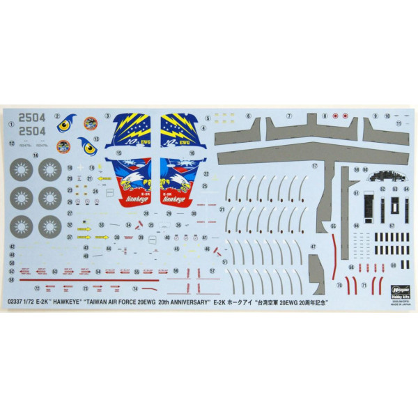 Літак E-2K Hawkeye `Taiwan Air Force 20EWG 20th Anniversary` 1/72 Hasegawa 02337