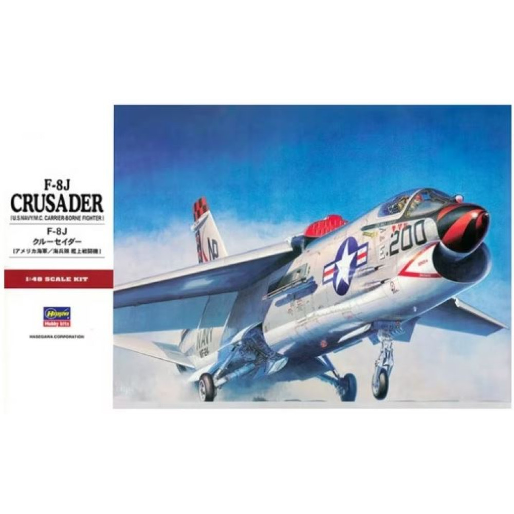 American fighter F-8J Crusader (Plastic model kit) 1/48 Hasegawa 07226