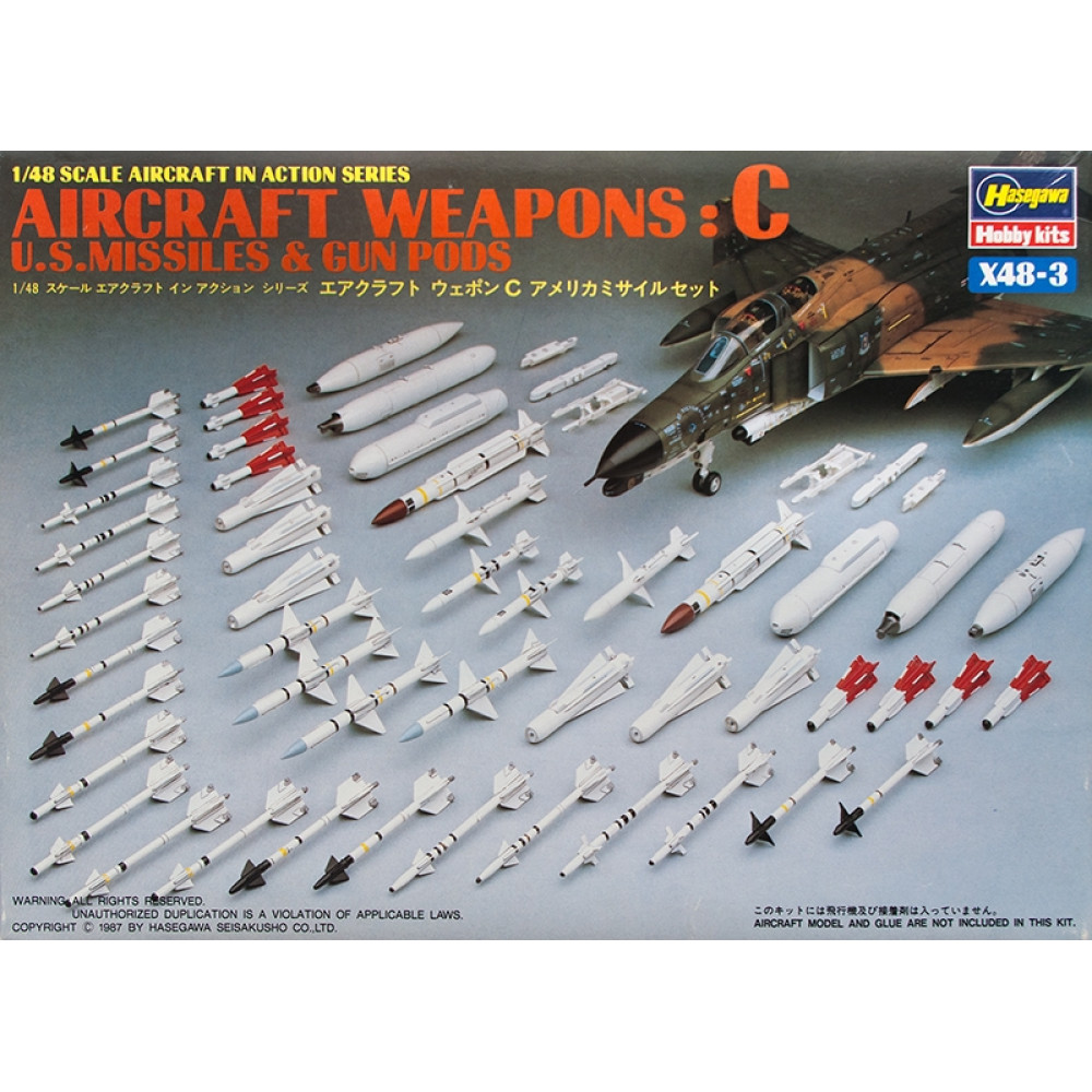  U.S. aircraft weapons (set A)   1/48 Hasegawa 36003