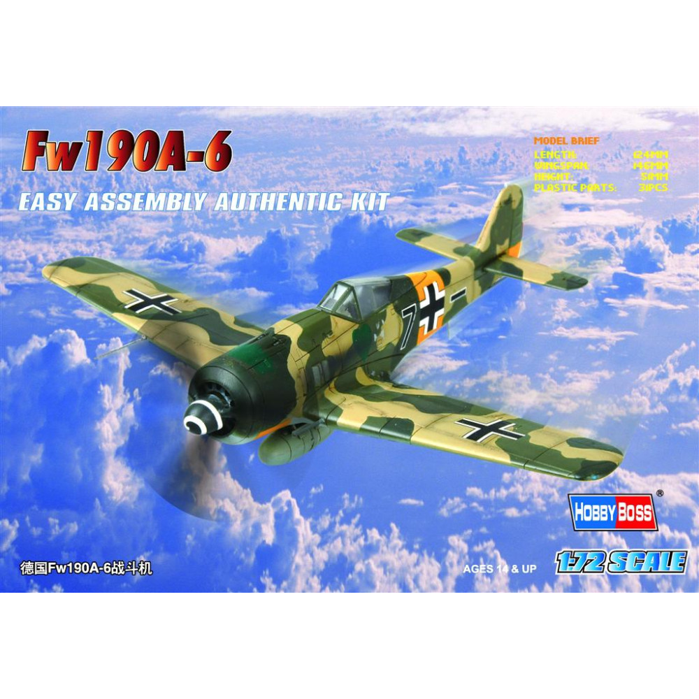 Fw 190A-6  fighter WWII 1/72 HobbyBoss 80245
