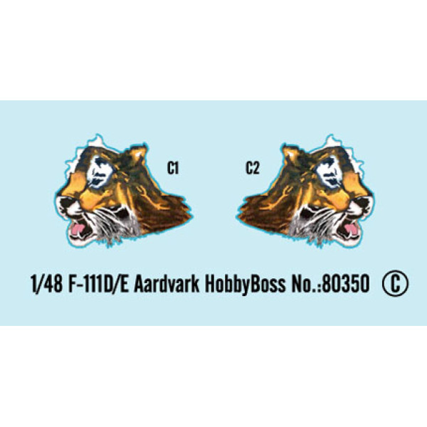 Винищувач-бомбардувальник F-111D/E "Aardvark"  1/48 HobbyBoss 80350