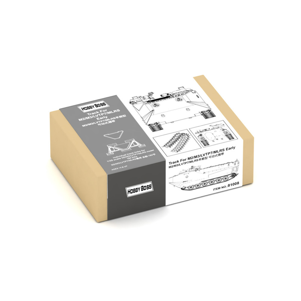 Track links M2/M3/LVTP7/MLRS Early Type 1/35 HobbyBoss 81008