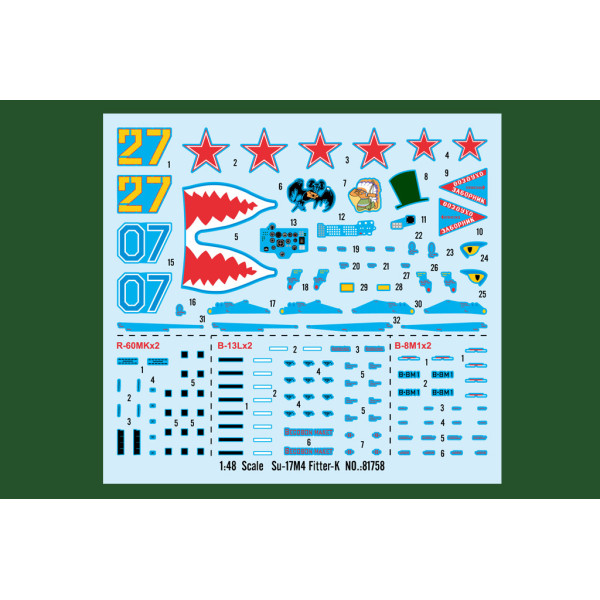 Su-17M4 Fitter-K 1/48 HobbyBoss 81758