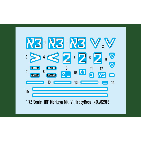 Israeli Main Battle Tank Merkava 4 1/72  HobbyBoss 82915