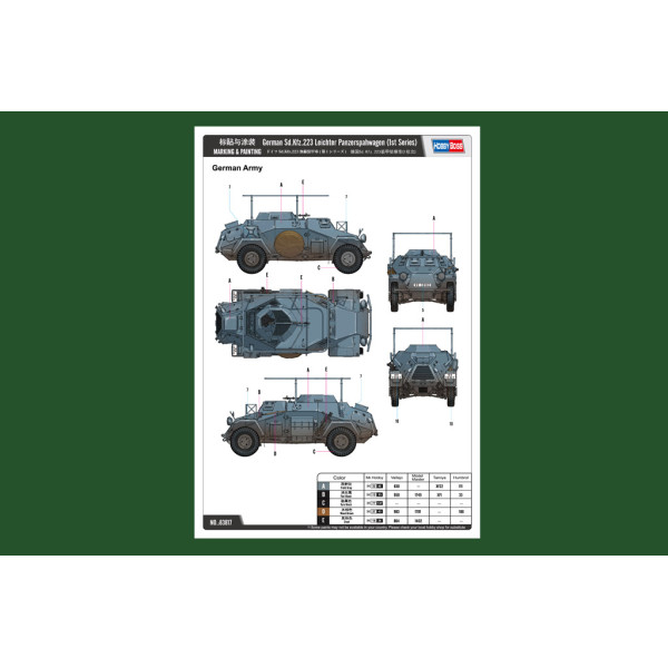 German Sd.Kfz.223 Leichter Panzerspähwagen 1/35 HobbyBoss 83817