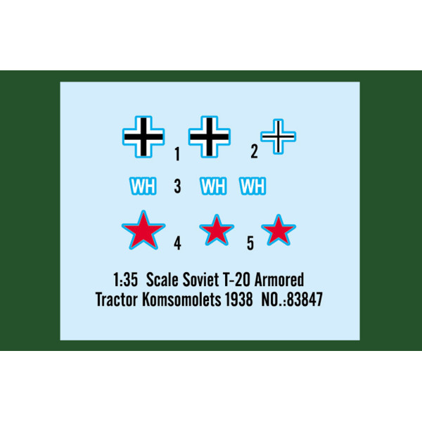 T-20 Armored Tractor Komsomolets 1938 1/35 HobbyBoss 83847