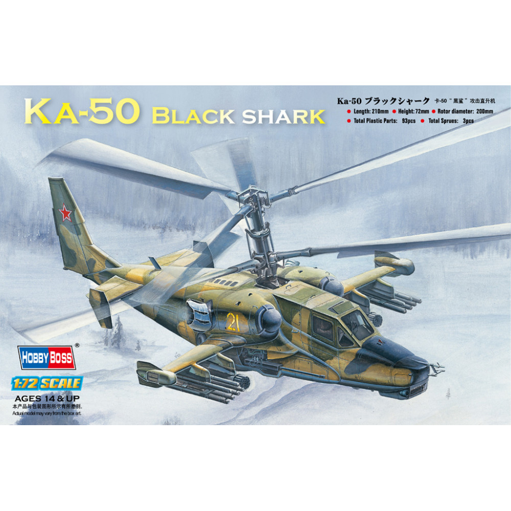 Russian KA-50 Black shark 1/72 HobbyBoss 87217