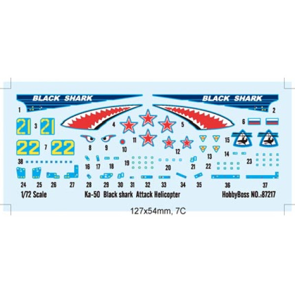Russian KA-50 Black shark 1/72 HobbyBoss 87217
