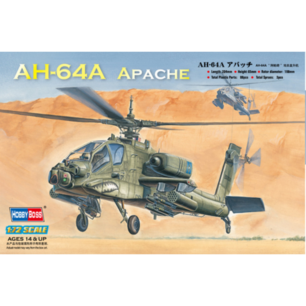 AH-64 Apache 1/72 HobbyBoss 87218