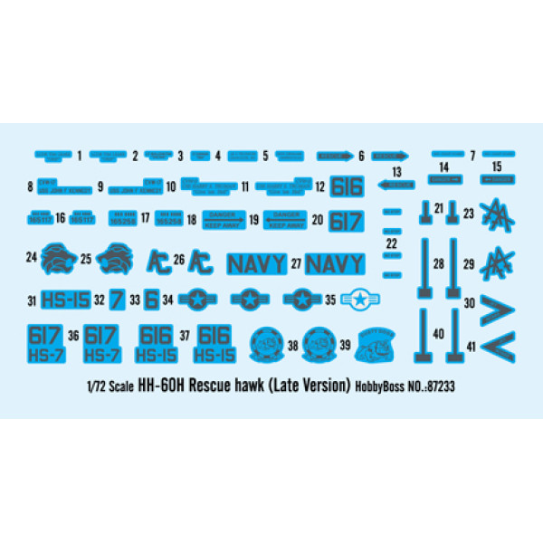 HH-60H Rescue hawk (Late Version) 1/72 HobbyBoss 87233