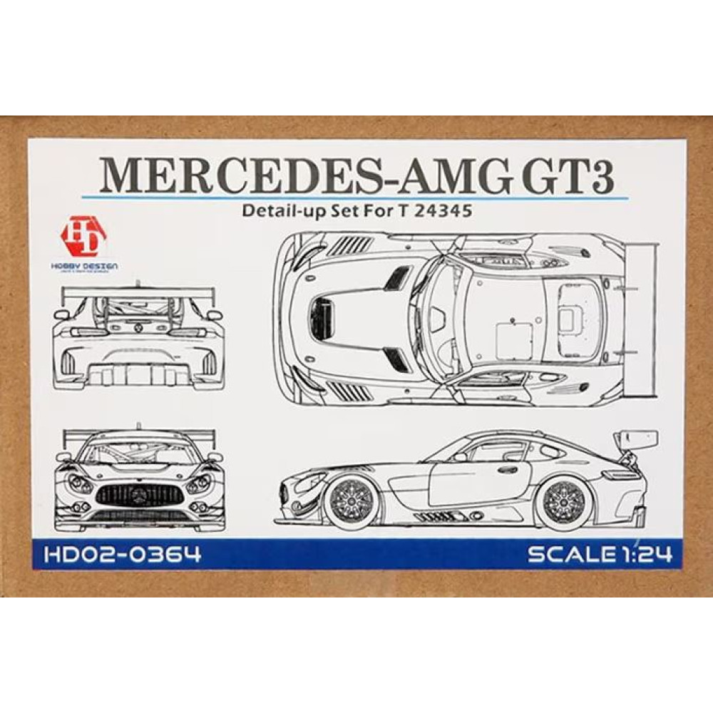 Mercedes-AMG GT3 - Detail Up Set for Tamiya 24345 1/24 Hobby Design HD02-0364