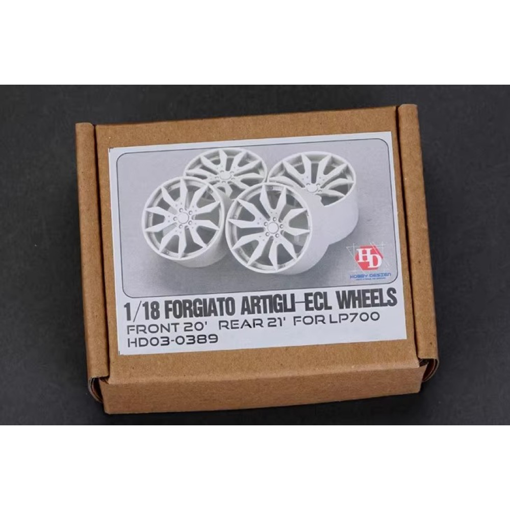 Набір колісних дисків Forgiato Artigli ECL (Front Wheels: 20inch, Rear Wheels: 21inch) Hobby Design 1/18 HD03-0389 