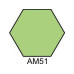 AM51 Pale green (matte) 16 ml HoMa