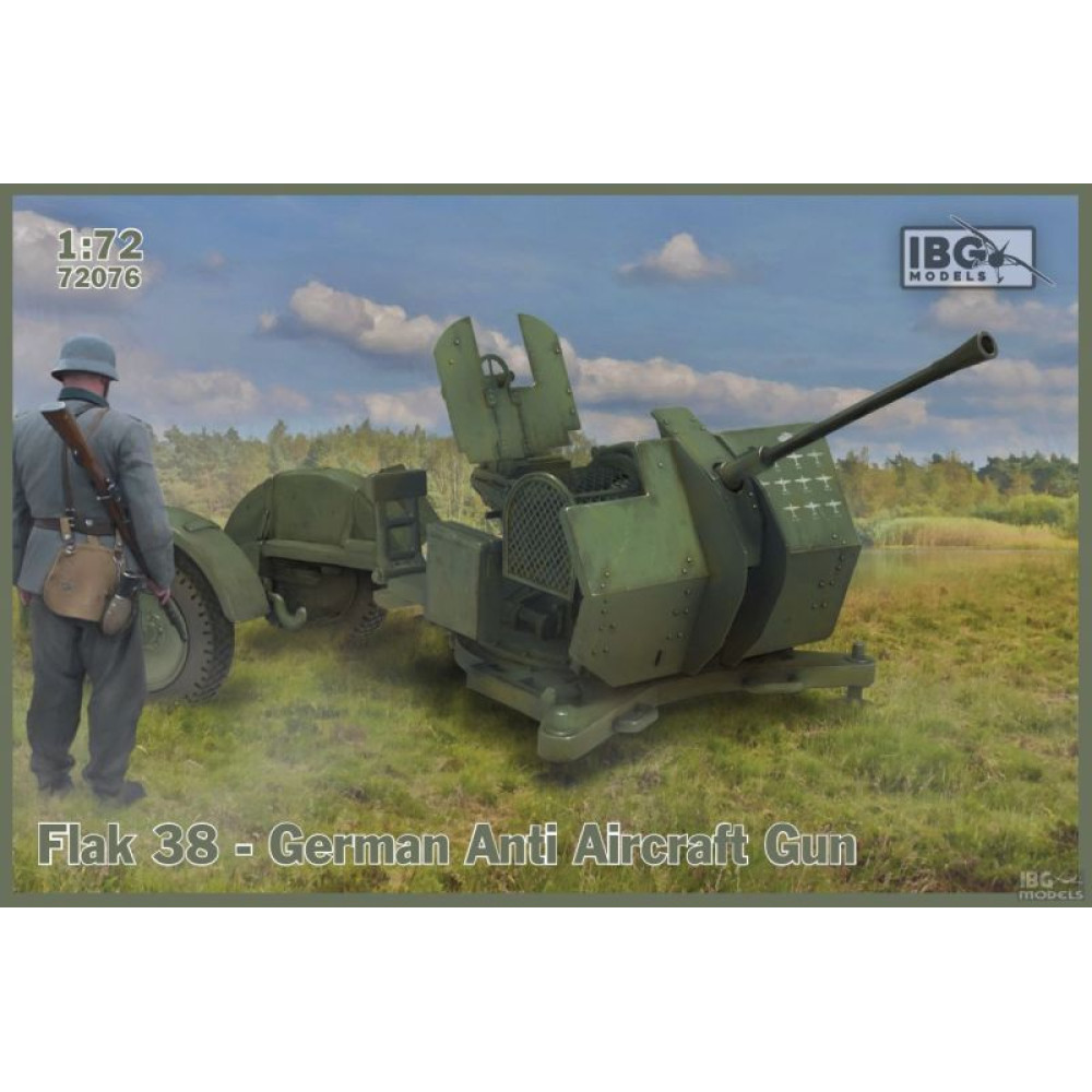 Flak 38 German Anti-Aircraft Gun 1/72 IBG 72076