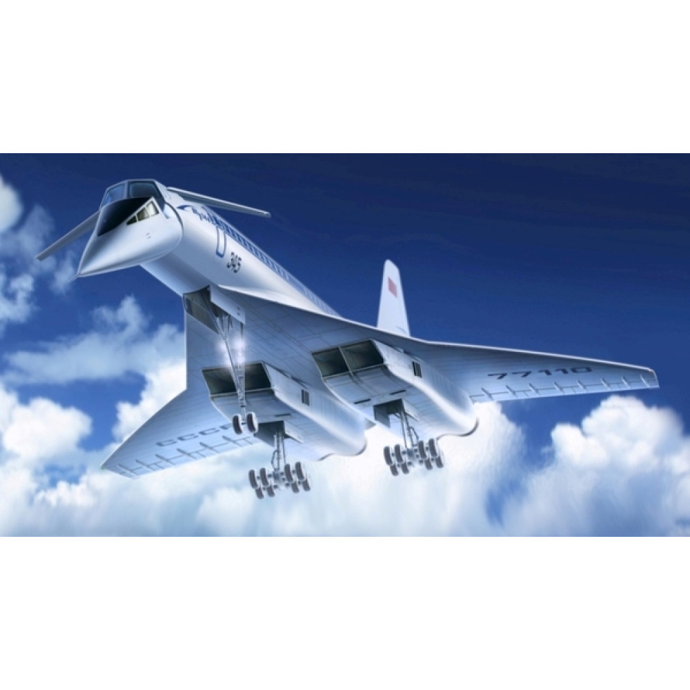 Радянський надзвуковий пасажирський літак Ту-144 1/144 ICM 14401