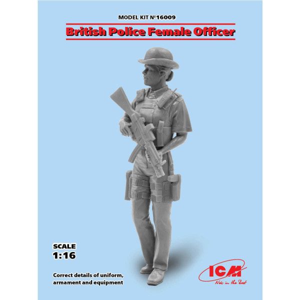 British Police Female Officer   1/16 ICM 16009