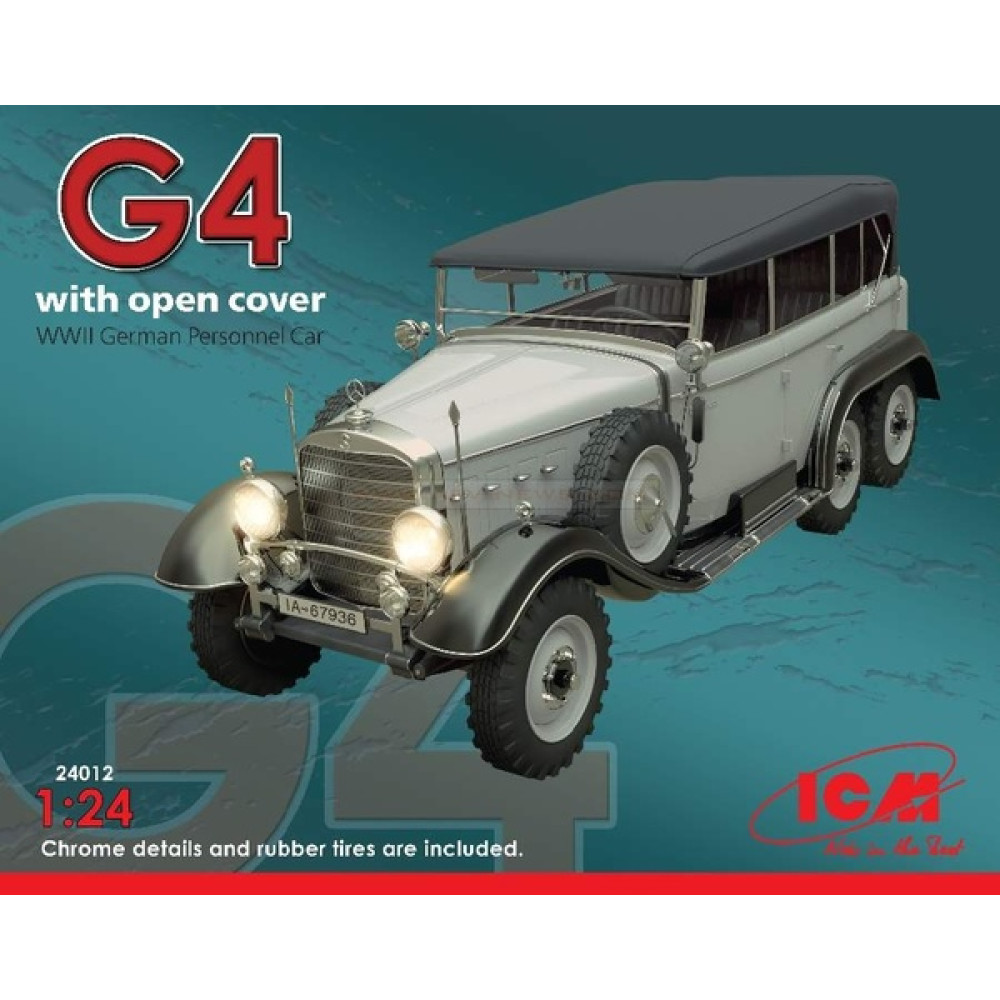  G4 with open cover WWII German Personnel Car 1/24 ICM 24012
