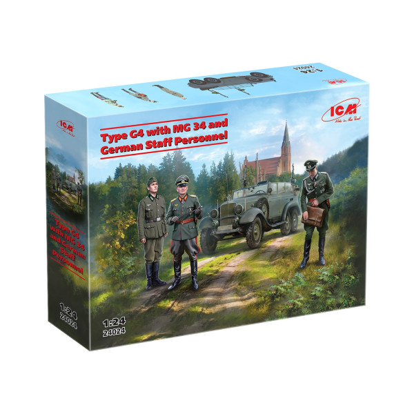 Type G4 з MG 34 та німецьким штабним персоналом 1/24  ICM 24024