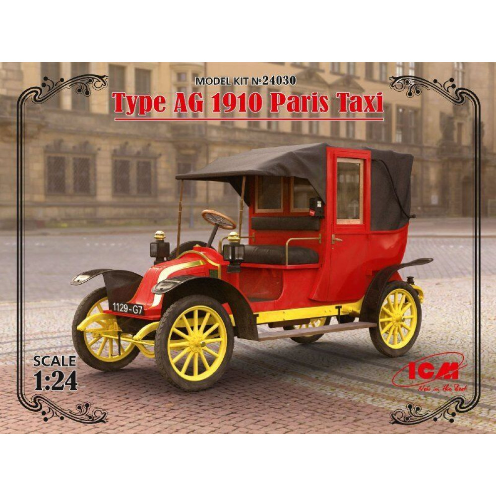Type AG 1910 Paris Taxi, Ford Model T  1/24 ICM 24030