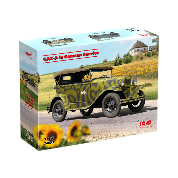 GAZ-A in German Service (Plastic model kit) 1/24  ICM 24053