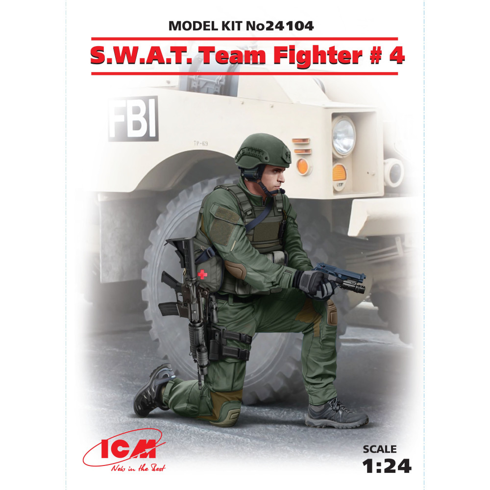Боєць групи S.W.A.T. №4 1/24  ICM 24104