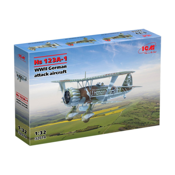 Hs 123A-1 Німецький штурмовик 2 СВ 1/32 ICM 32014