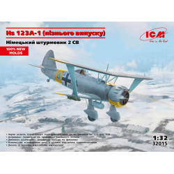 Hs 123A-1 (пізнього випуску) Німецький штурмовик 2 СВ 1/32 ICM 32015