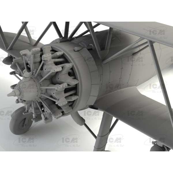 CR. 42 Falco with Italian Pilots in tropical uniform 1/32 ICM 32025