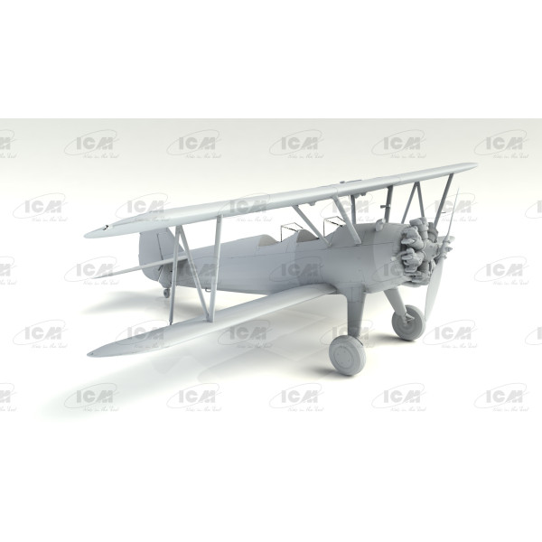 Літак Boeing-Stearman PT-17 з американськими кадетами 1/32 ICM 32051
