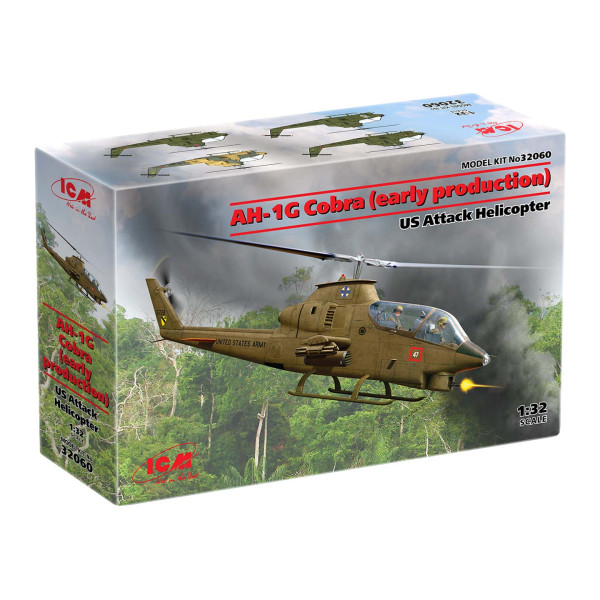 AH-1G Cobra (раннього виробництва) Американський ударний вертоліт 1/32 ICM 32060