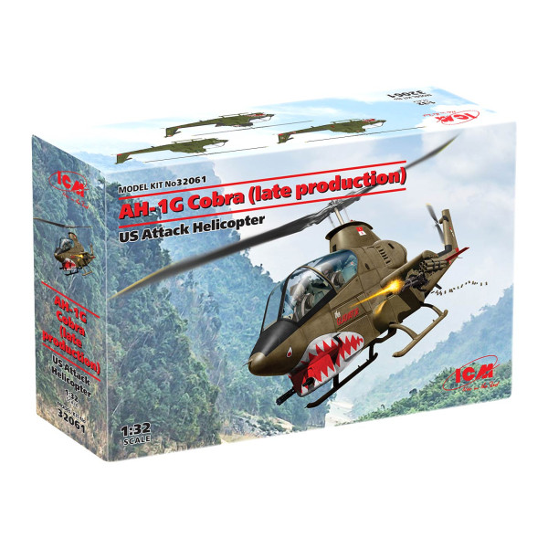 AH-1G Cobra (пізнього виробництва) Американський ударний вертоліт 1/32 ICM 32061