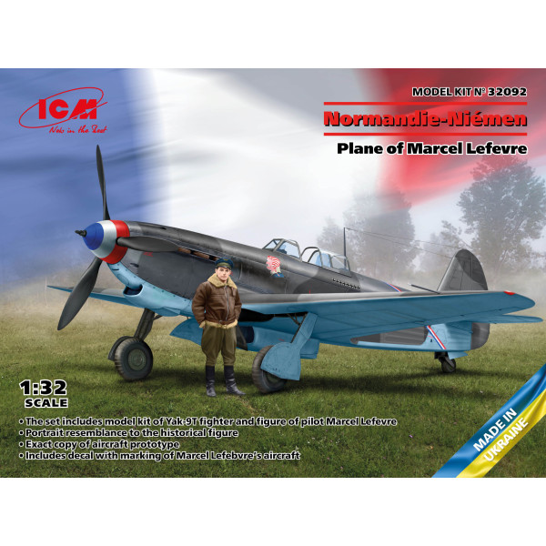 Як-9Т з фігуркою Марселя Лефевра Normandie-Niémen 1/32 ICM 32092