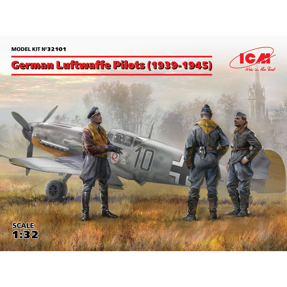 German Luftwaffe Pilots (1939-1945) (3 figures)  1/32 ICM 32101