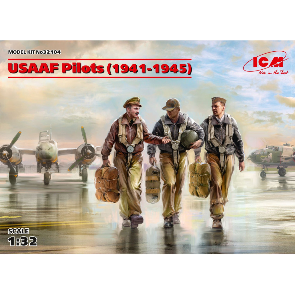 USAAF Pilots (1941-1945) (3 figures) 1/32 ICM 32104