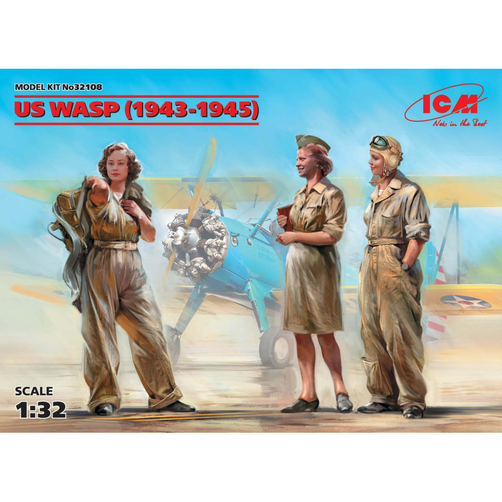 Льотчиці на службі ВВС США (1943-1945 р) (3 фігури) 1/32 ICM 32108