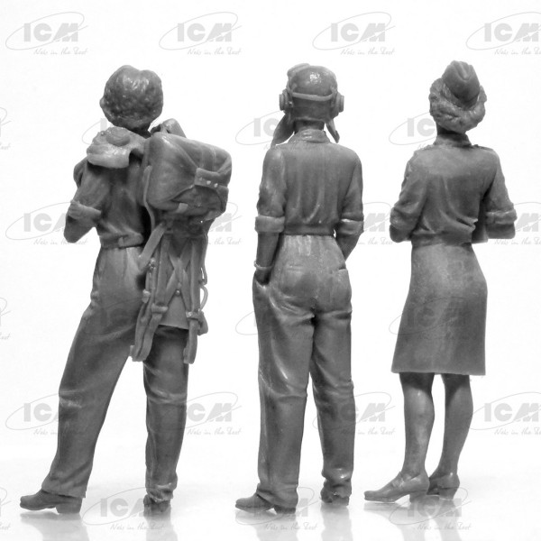 Льотчиці на службі ВВС США (1943-1945 р) (3 фігури) 1/32 ICM 32108