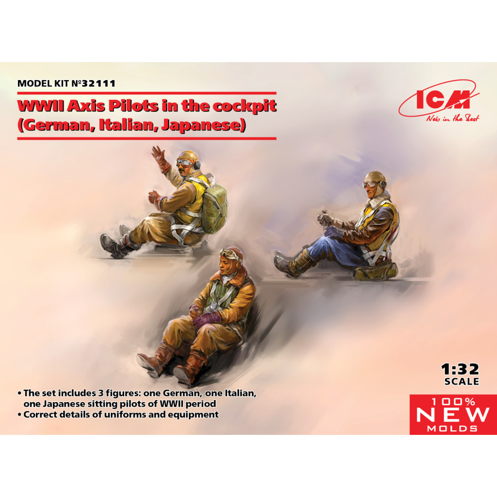 Пілоти країн Осі II МВ в кабінах 1/32 ICM 32111