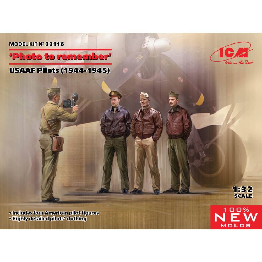 «Фото на згадку» Пілоти USAAF (1944-1945) 1/32 ICM 32116