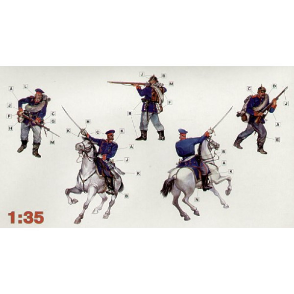 French-Prussian War, 1870-1871 Prussian line infantry 1/35 ICM 35012