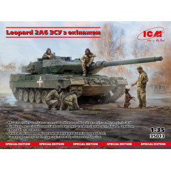 Leopard 2A6 with crew Armed Forces of Ukraine 1/35 ICM 35013