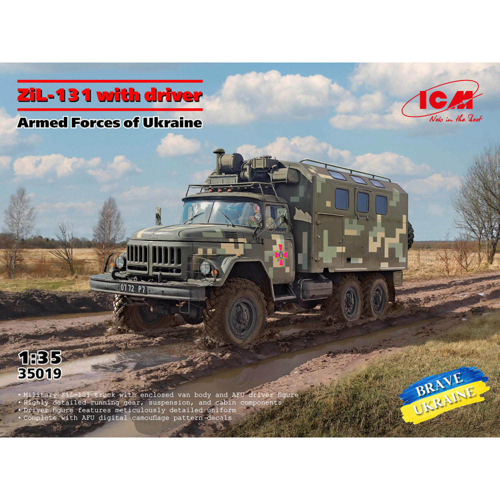 ZIL-131 with driver Armed Forces of Ukraine 1/35 ICM 35019
