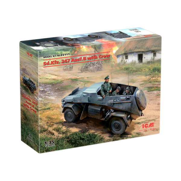 Sd.Kfz. 247 Ausf.B з екіпажем 1/35 ICM 35111