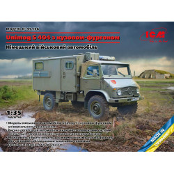 Unimog S 404 - German military truck with van body 1/35 ICM 35136