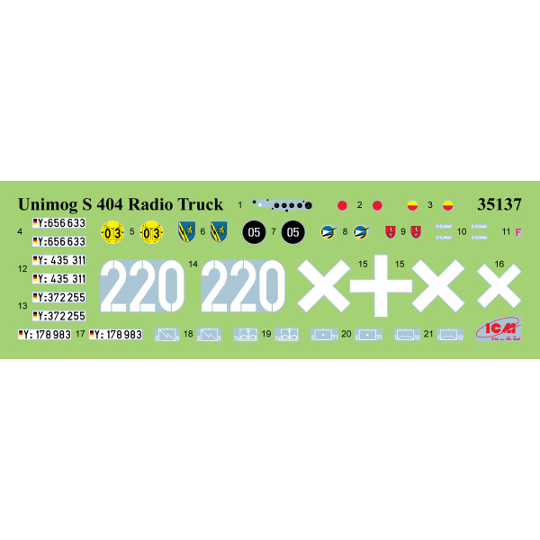 Unimog S 404 German Military Radio Truck 1/35 ICM 35137