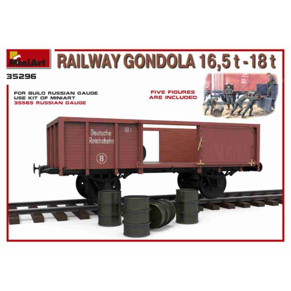 Railway Gondola 16,5t-18t 1/35 MiniArt 35296