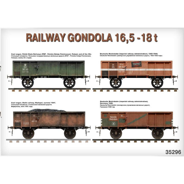 Railway Gondola 16,5t-18t 1/35 MiniArt 35296